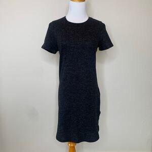 Soft Gray Curved Hem Sweater Dress XS